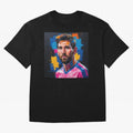 Vibrant Artistic Portrait of Lionel Messi (GOAT) - Digital painting (Version 4) Classic T-Shirt Back Your Heroes with FIFA World Cup 2026 Group Stage for Fans of Cristiano Ronaldo and Germany, Bringing Sports Nostalgia, International Competition,