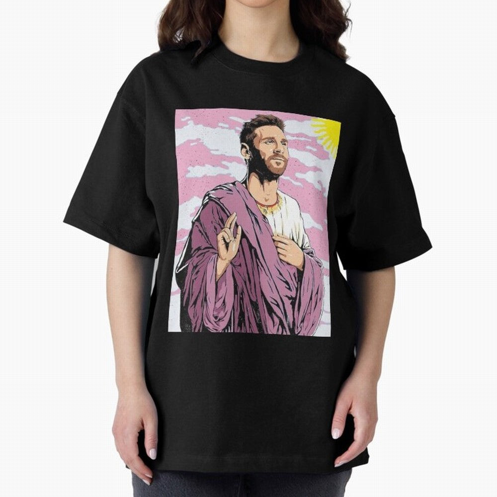 Messi the best Oversized T-Shirt Wear the Spirit of Match Day Hype around FIFA World Cup 2026 Group Stage, Messi and Cristiano Ronaldo, England, France and Netherlands, Game Day Rituals, Football Legends, Country Pride and the Road to the Final;