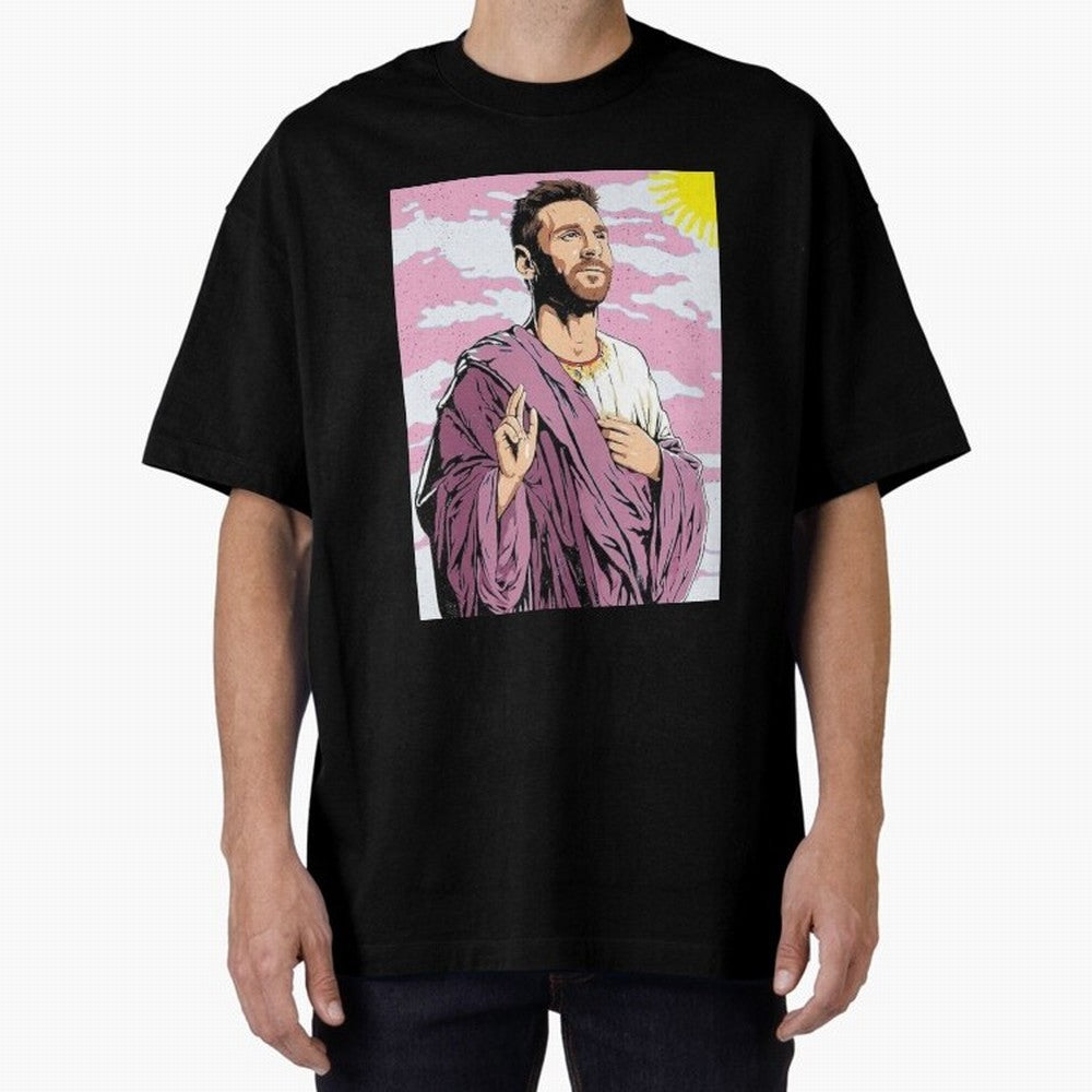 Messi the best Oversized T-Shirt Wear the Spirit of Match Day Hype around FIFA World Cup 2026 Group Stage, Messi and Cristiano Ronaldo, England, France and Netherlands, Game Day Rituals, Football Legends, Country Pride and the Road to the Final;