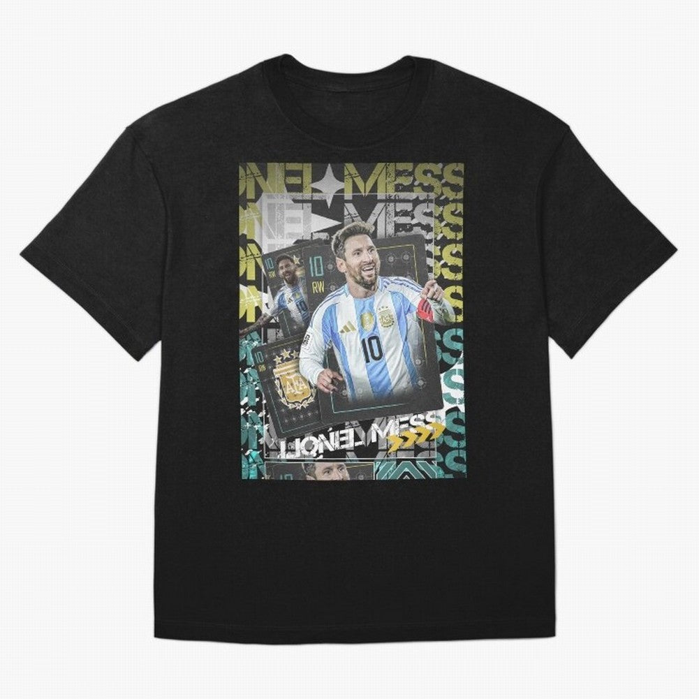 Lionel Messi Argentina Maestro Trading Card Cinematic Poster Classic T-Shirt Unlock Match Day Hype around FIFA World Cup 2026 Group Stage, Neymar, England, Game Day Rituals, Football Legends, Country Pride and the Road to the Final; Ideal for Fans