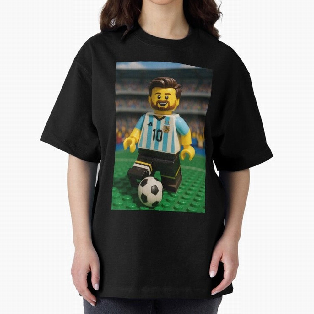 Block Leo Oversized T-Shirt Carry the Colors and Pride of Global Football Passion for FIFA World Cup 2026 Group Stage, Connected to CR7, Argentina, France and Brazil, Goal Celebration Energy, Supporter Heritage, Football Icons and Worldwide