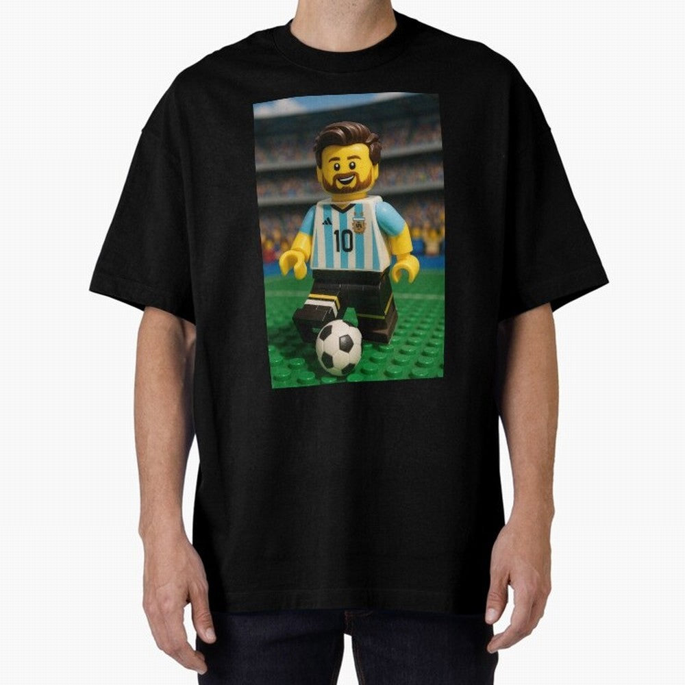 Block Leo Oversized T-Shirt Carry the Colors and Pride of Global Football Passion for FIFA World Cup 2026 Group Stage, Connected to CR7, Argentina, France and Brazil, Goal Celebration Energy, Supporter Heritage, Football Icons and Worldwide