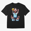 Lionel Messi Digital Print on T-Shirt Classic T-Shirt Discover FIFA World Cup 2026 for Fans of Haaland and Argentina, Bringing Global Supporter Spirit, Legendary Goals, National Colors and Tournament Celebration; Ideal for Passionate Fans Who Love