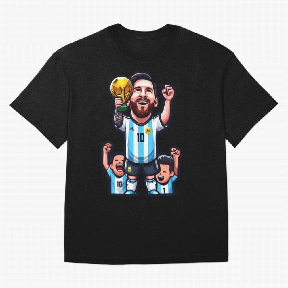 Lionel Messi Digital Print on T-Shirt Classic T-Shirt Discover FIFA World Cup 2026 for Fans of Haaland and Argentina, Bringing Global Supporter Spirit, Legendary Goals, National Colors and Tournament Celebration; Ideal for Passionate Fans Who Love