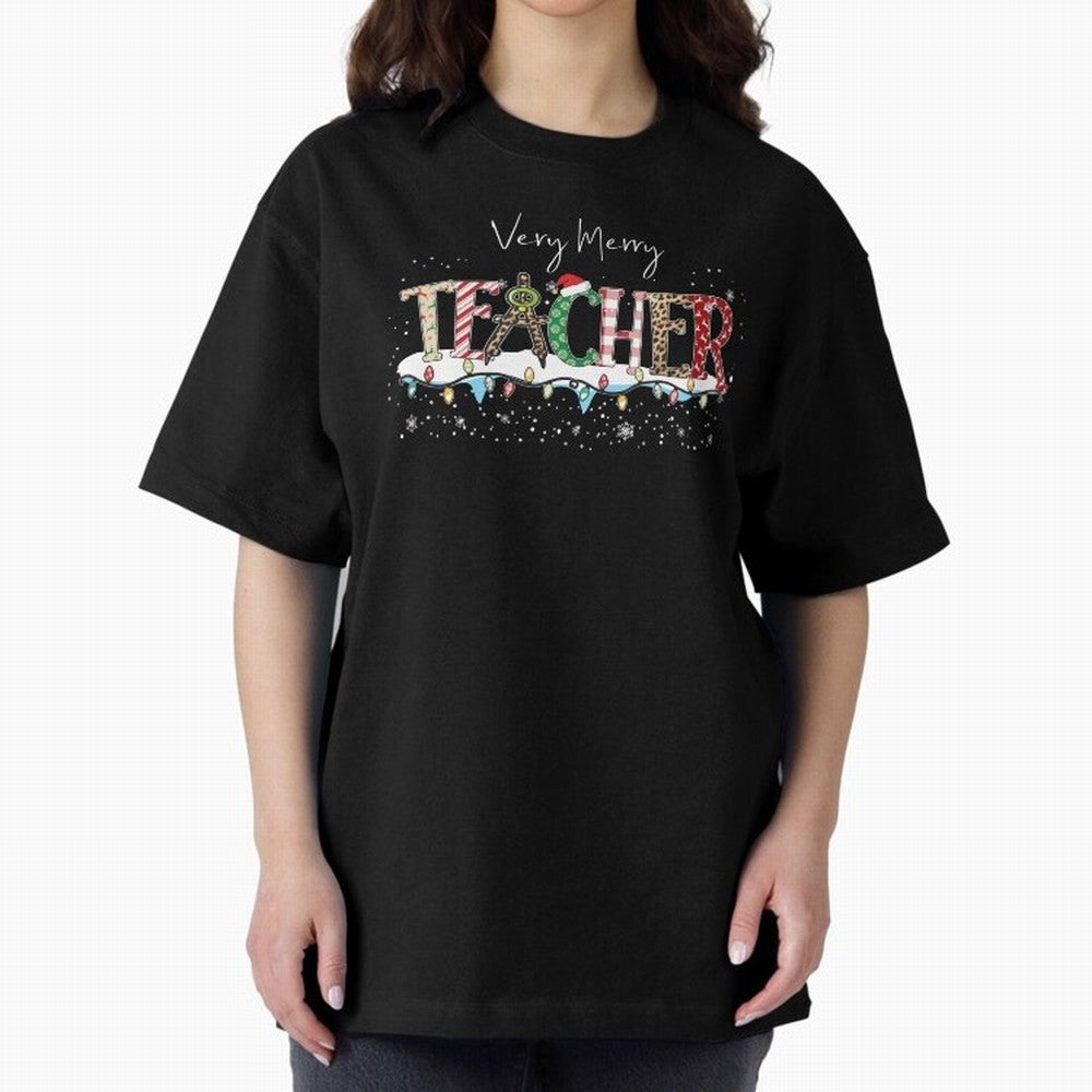 Christmas Teacher Tee, Teacher Holiday Classic T-Shirt Represent Match Day Hype around FIFA World Cup 2026 USA Canada Mexico, CR7 and Messi, Germany, Tournament Hype, Historic Matchups, Family Viewing Parties and Global Sports Pride; Great for