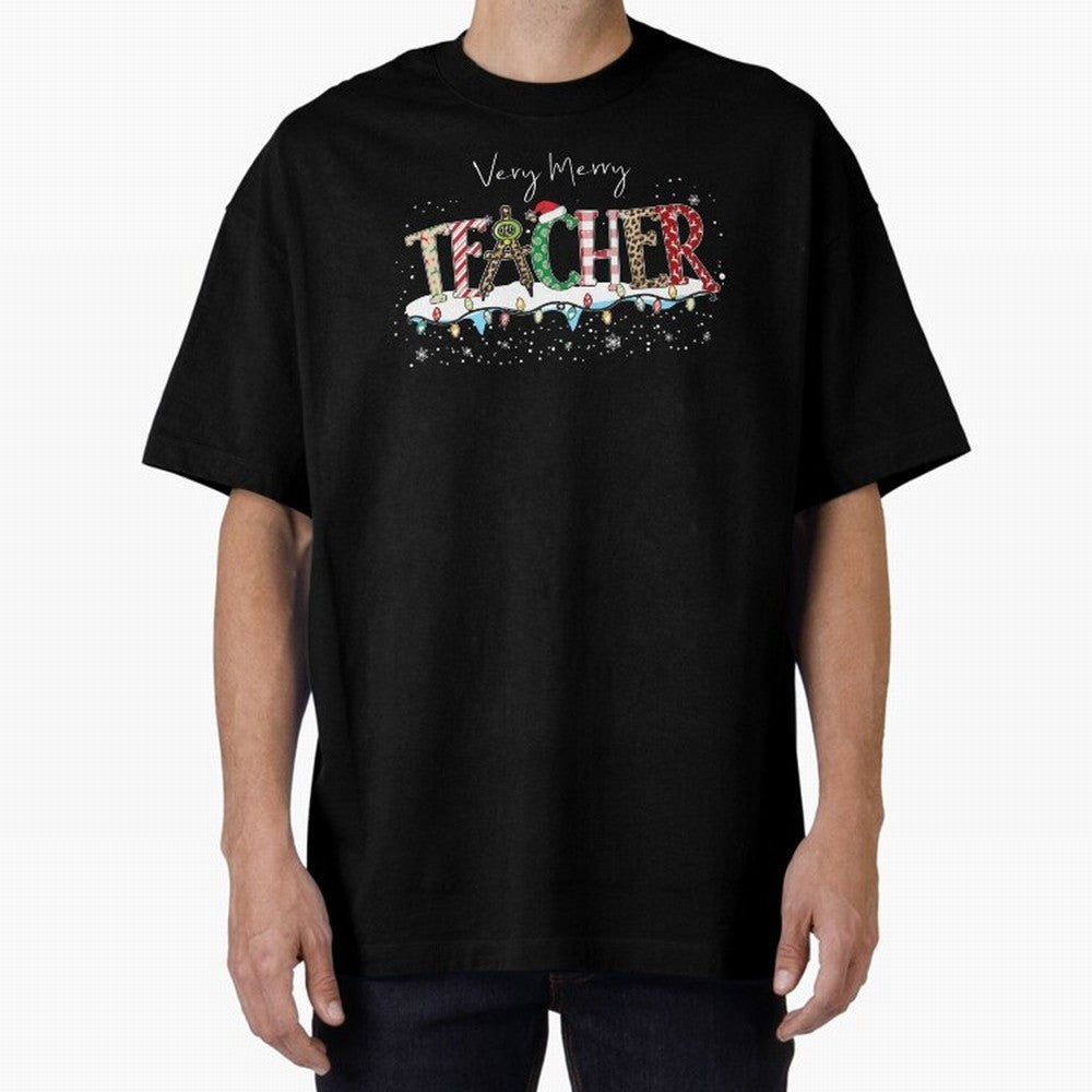 Christmas Teacher Tee, Teacher Holiday Classic T-Shirt Represent Match Day Hype around FIFA World Cup 2026 USA Canada Mexico, CR7 and Messi, Germany, Tournament Hype, Historic Matchups, Family Viewing Parties and Global Sports Pride; Great for