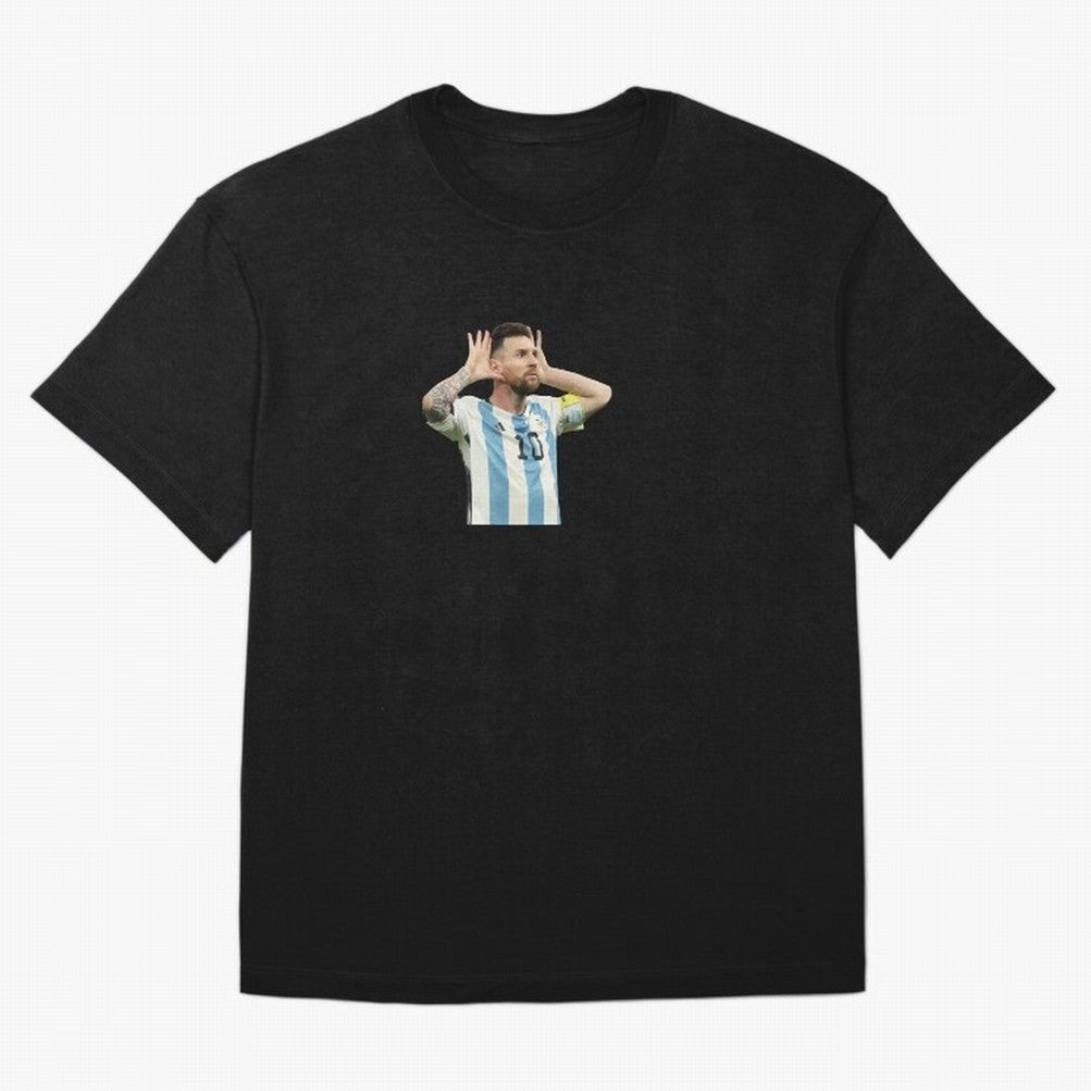 Lionel Messi Argentina Celebration Sticker Oversized T-Shirt Keep Football History Alive during FIFA World Cup 2026 for Fans of Mbappe and France and Portugal, Bringing Football Passion, Legendary Performances, Festival Vibes and Supporter