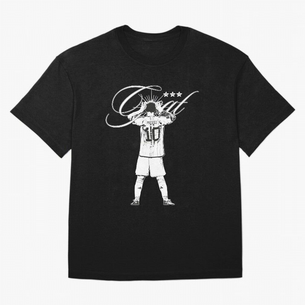 Messi Argentina, GOAT Oversized T-Shirt Discover FIFA World Cup 2026 USA Canada Mexico for Fans of Haaland and Mbappe and Argentina, Bringing Stadium Memories, Football Loyalty, International Chants and Championship Tradition; Perfect for