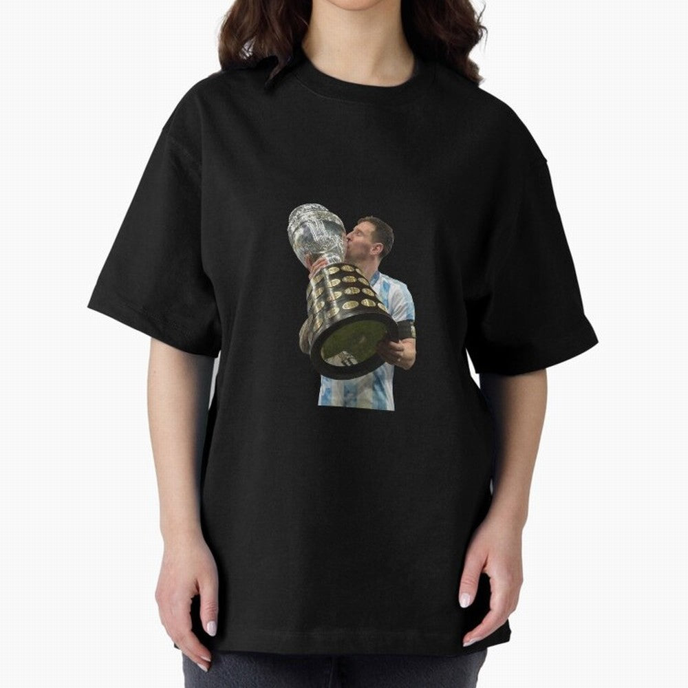 Messi Cup Oversized T-Shirt Relive FIFA World Cup 2026 USA Canada Mexico Inspired by Haaland, Spain and Netherlands Energy, Goal Celebration Energy, Supporter Heritage, Football Icons and Worldwide Tournament Joy; Ideal for Football Dads, Football
