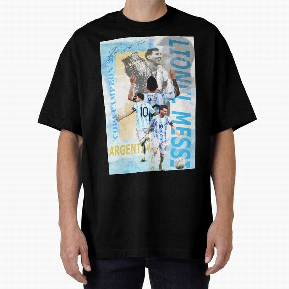 Lionel Messi Argentina Champion Poster Classic T-Shirt Stand Out with Spirit from the FIFA World Cup 2026 Journey through Haaland Highlights, France Pride, Champion Mindset, Group Stage Buzz, Knockout Tension and Passionate Fan Culture; Great for