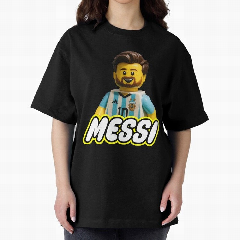 Block Leo Oversized T-Shirt Feel the Heartbeat of FIFA World Cup 2026 for Fans of Neymar and Argentina, Bringing Worldwide Fan Energy, Dramatic Goals, Stadium Lights and Championship Celebrations; Ideal for Football Dads, Football Moms, Friends,