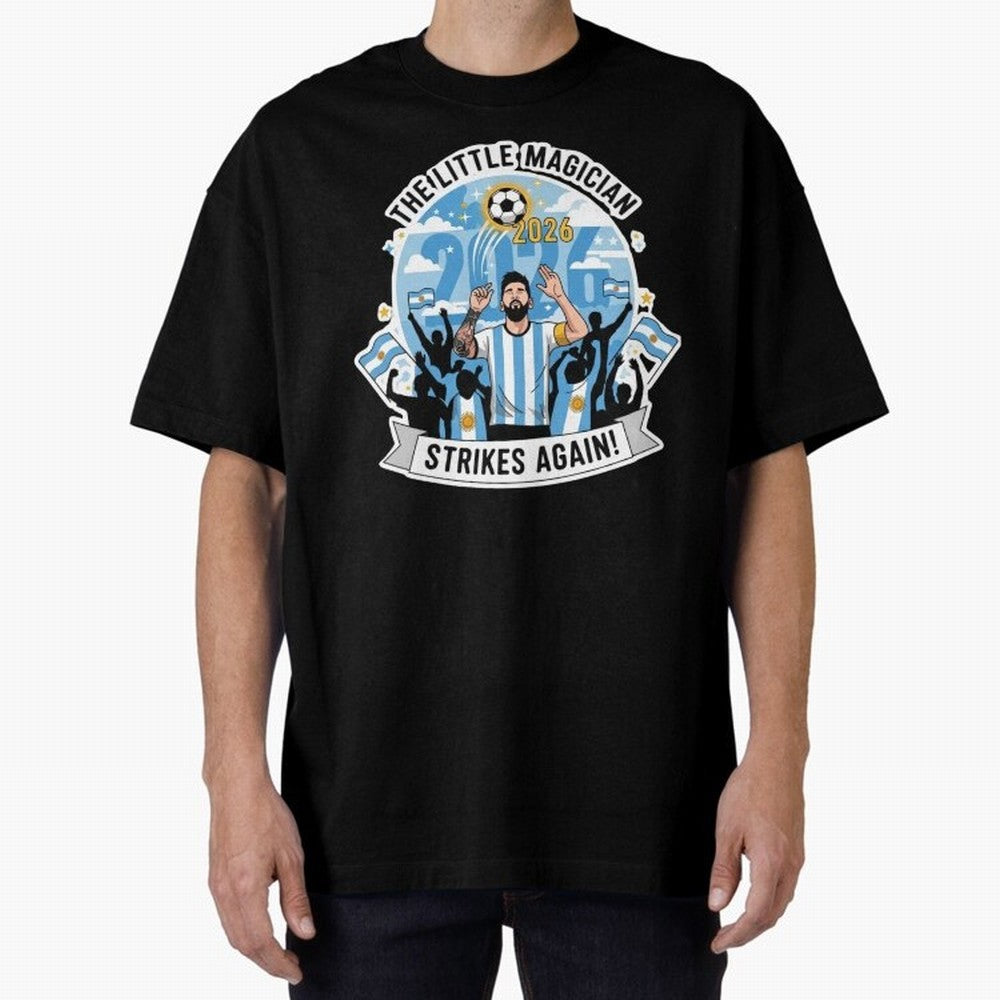 Messi - the little magician strikes again Classic T-Shirt Show Support during FIFA World Cup 2026 USA Canada Mexico Spirit, Made for Brazil, Portugal and Argentina, CR7, Goal Celebration Energy, Supporter Heritage, Football Icons and Worldwide