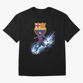 FC Barcelona Champs - The Goat Edition Oversized T-Shirt Make Game Day About the FIFA World Cup 2026 Group Stage Journey through Cristiano Ronaldo, Haaland and CR7 Highlights, France and Portugal Pride, Vintage Soccer Flavor, Modern Football Stars,