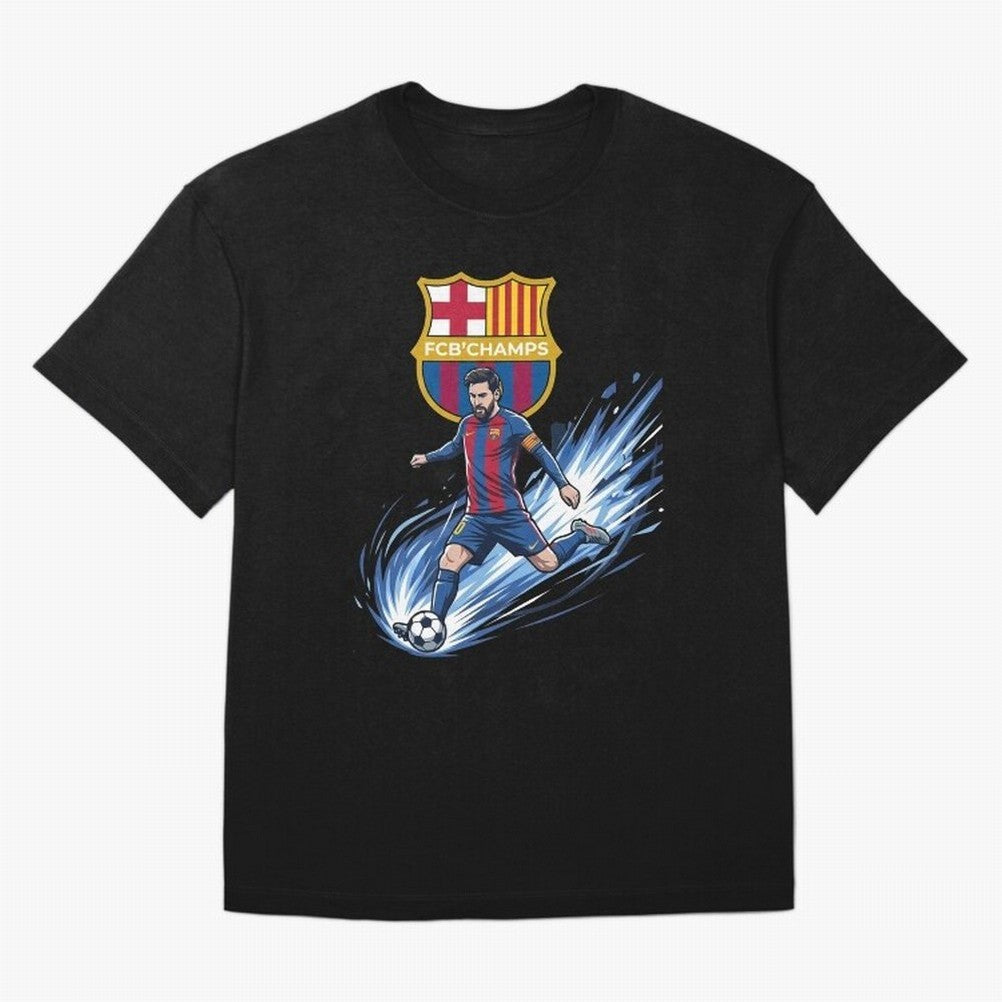 FC Barcelona Champs - The Goat Edition Oversized T-Shirt Make Game Day About the FIFA World Cup 2026 Group Stage Journey through Cristiano Ronaldo, Haaland and CR7 Highlights, France and Portugal Pride, Vintage Soccer Flavor, Modern Football Stars,