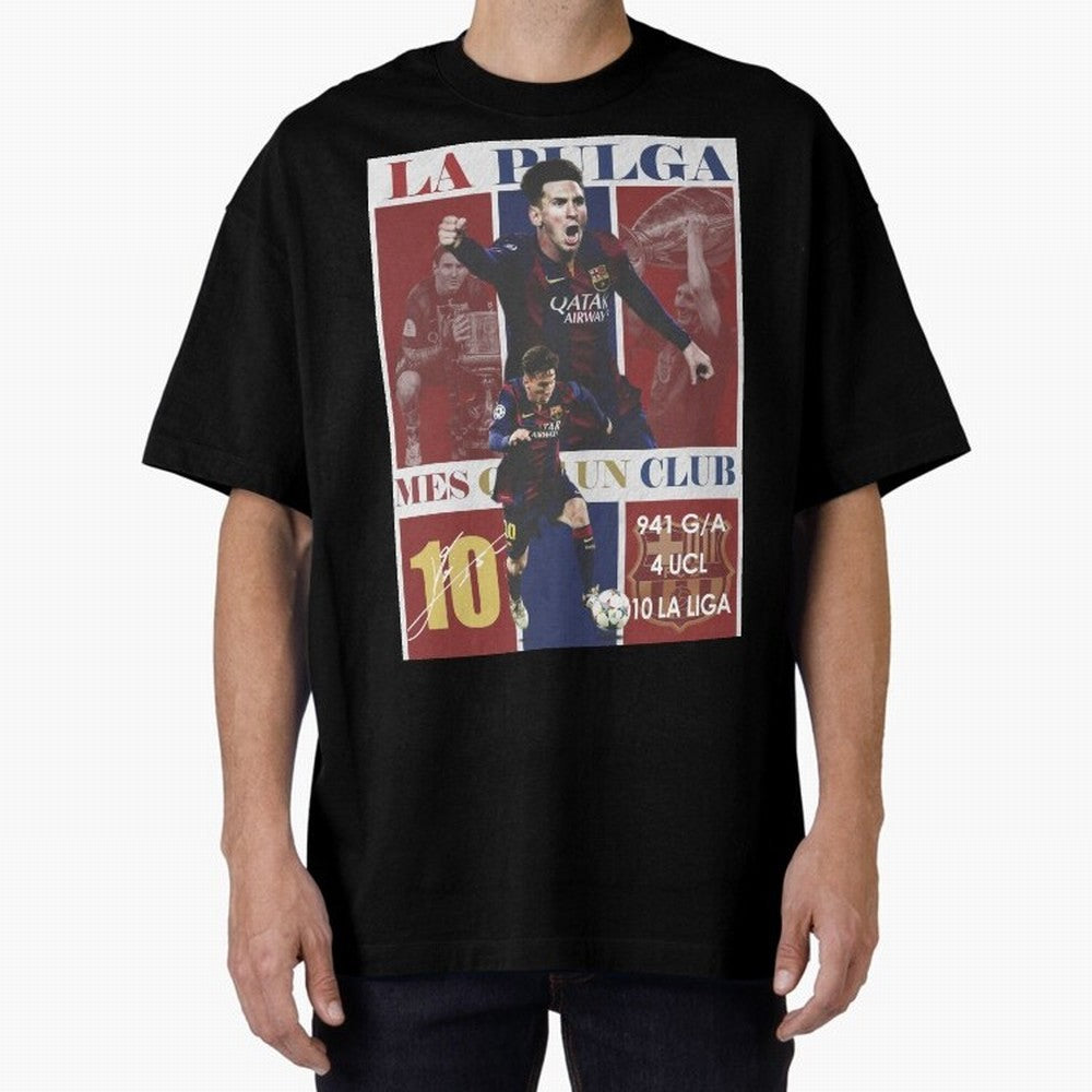 Lionel Messi 2015 Barcelona Poster- Iconic La Liga Hero Art Print Classic T-Shirt Fuel the Hype around Global Football Passion for FIFA World Cup 2026 Group Stage, Centered on Cristiano Ronaldo, Spain, Classic Soccer Heritage, Championship