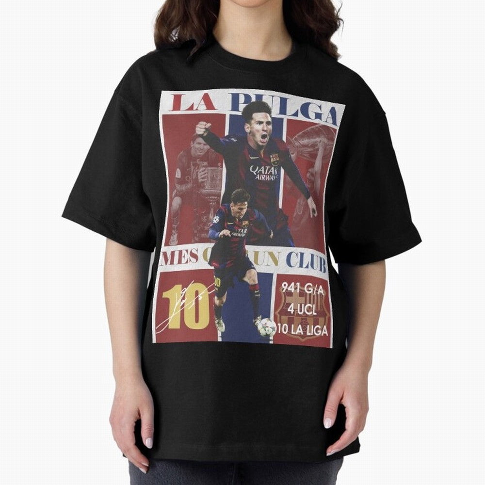Lionel Messi 2015 Barcelona Poster- Iconic La Liga Hero Art Print Classic T-Shirt Fuel the Hype around Global Football Passion for FIFA World Cup 2026 Group Stage, Centered on Cristiano Ronaldo, Spain, Classic Soccer Heritage, Championship