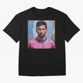 Vibrant Artistic Portrait of Lionel Messi (GOAT) - Digital painting (Version 2) Classic T-Shirt Celebrate the Magic of FIFA World Cup 2026 USA Canada Mexico Featuring Mbappe, England, France and Netherlands Energy, Retro Football Energy, Iconic