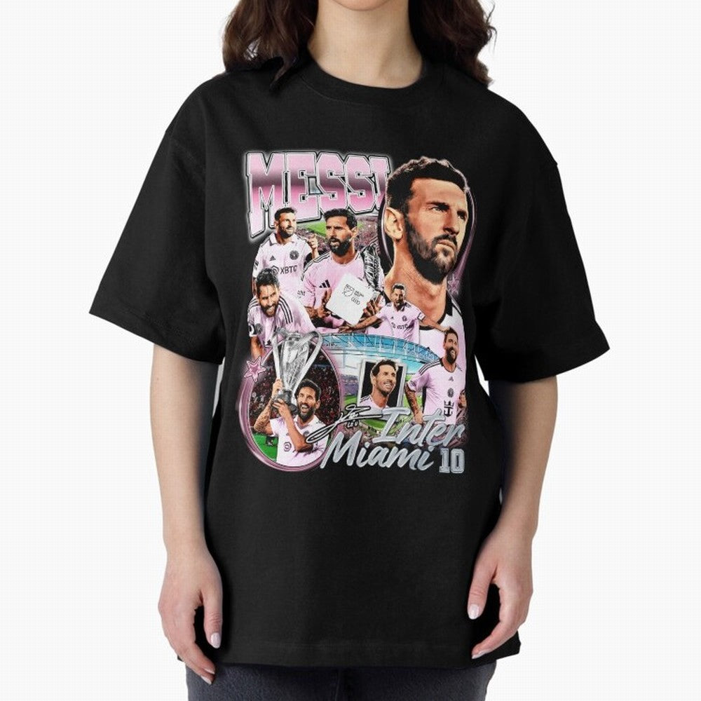Lionel Messi Inter Miami Retro Vintage bootleg rap tee Classic T-Shirt Celebrate Unforgettable Nights in FIFA World Cup 2026 Spirit, Built around Argentina and Brazil, Neymar, Haaland and Cristiano Ronaldo, Tournament Hype, Historic Matchups,