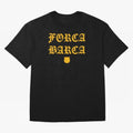 Forca Barca Oversized T-Shirt Celebrate Soccer Greatness during the FIFA World Cup 2026 USA Canada Mexico Journey through Messi Highlights, France Pride, Match Day Excitement, Supporter Culture, Golden Goals and Global Football Passion; Great for