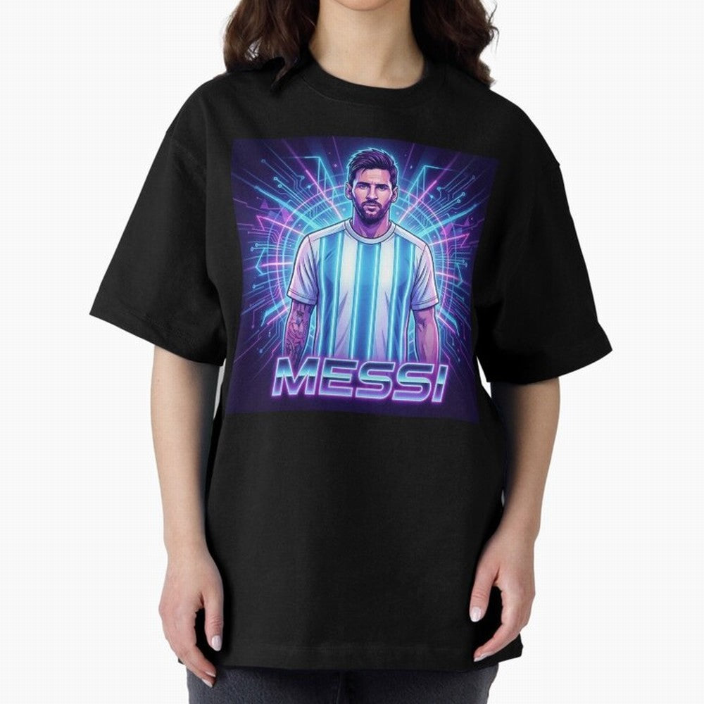?Argentina Football Legend Messi Cyberpunk Retro Futurist Design Classic T-Shirt Celebrate the FIFA World Cup 2026 Group Stage Journey through Haaland Highlights, France Pride, Game Day Rituals, Football Legends, Country Pride and the Road to the