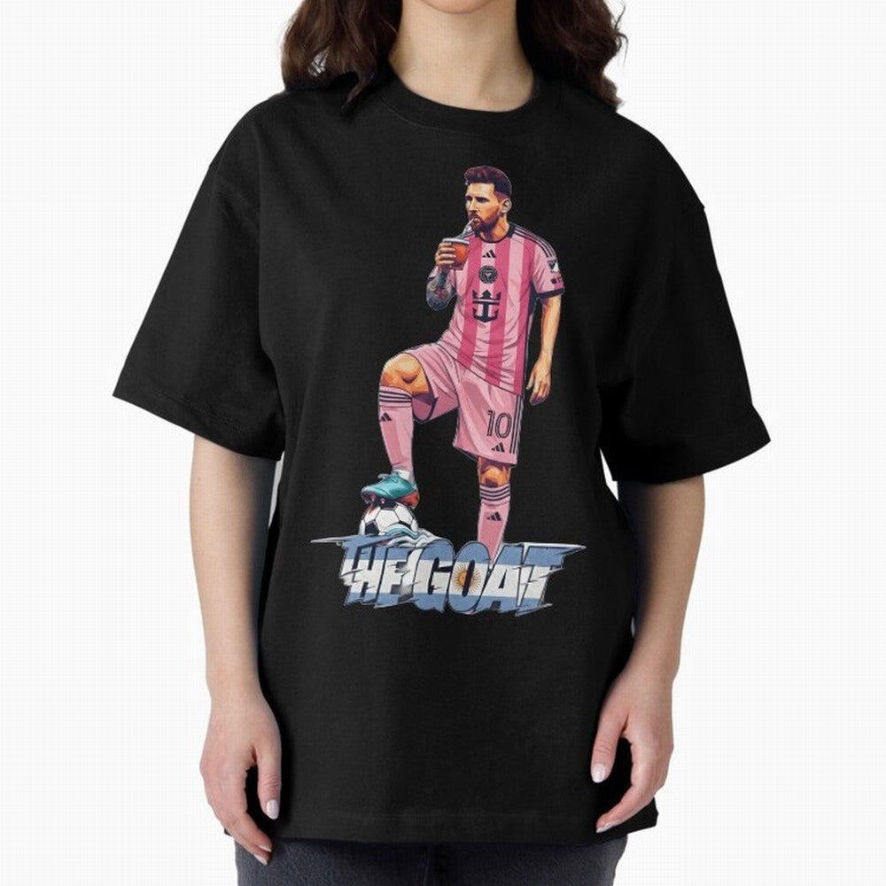 Messi Drawing Style Drinking Mate ¨C The Goat Design - Inter Miami Classic T-Shirt Refresh FIFA World Cup 2026 USA Canada Mexico for Fans of CR7 and Brazil, Bringing Football Passion, Legendary Performances, Festival Vibes and Supporter Community;