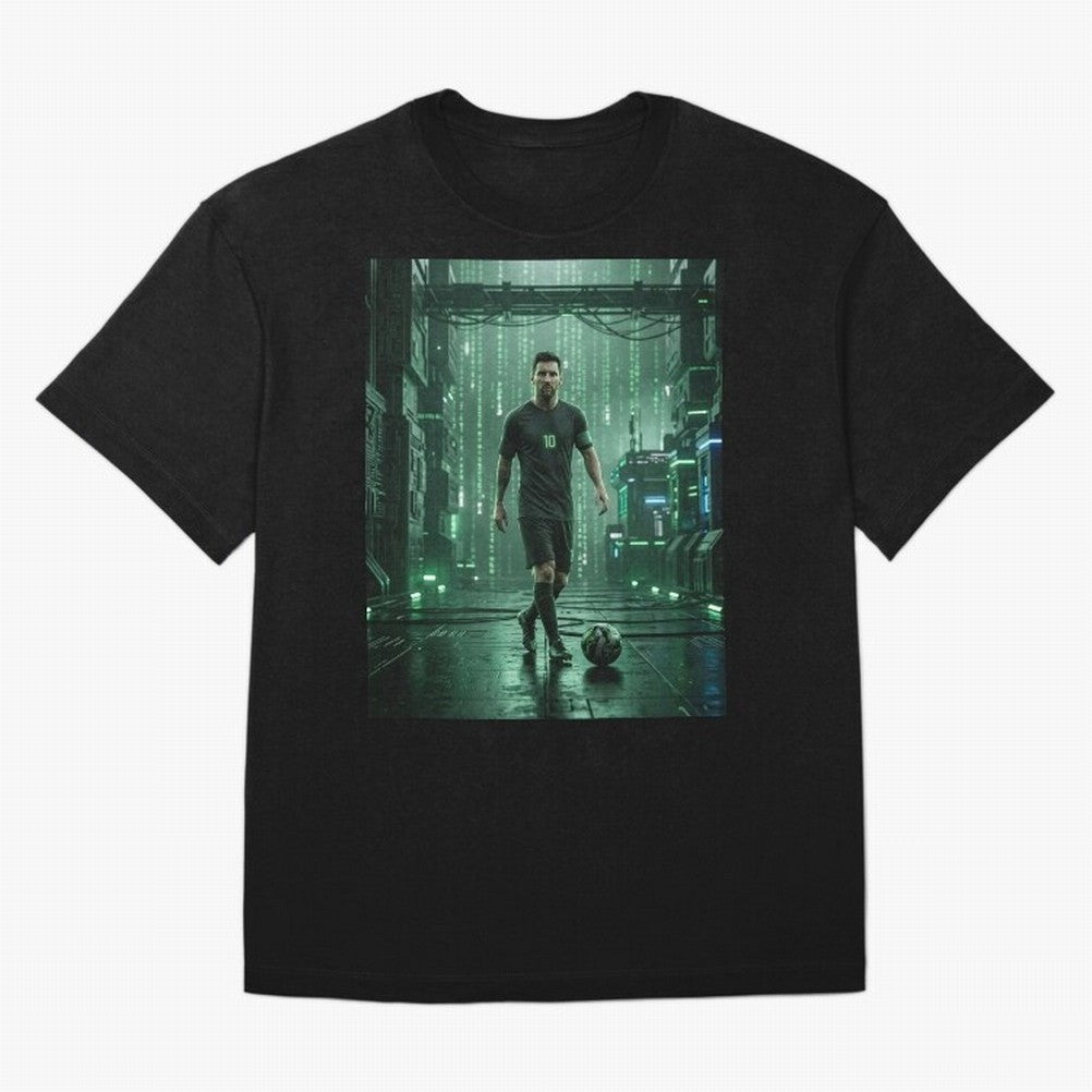 The Legend Lionel Messi Inside The Matrix Realm Classic T-Shirt Unlock Match Day Hype around FIFA World Cup 2026, Cristiano Ronaldo, Haaland and CR7, Argentina and Brazil, Classic Soccer Heritage, Championship Pressure, Fan Loyalty and