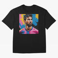Vibrant Artistic Digital Painting Portrait of Lionel Messi (GOAT) Classic T-Shirt Feel the Roar of Match Day Hype around FIFA World Cup 2026 USA Canada Mexico, Messi, Brazil, Portugal and Argentina, Game Day Rituals, Football Legends, Country Pride