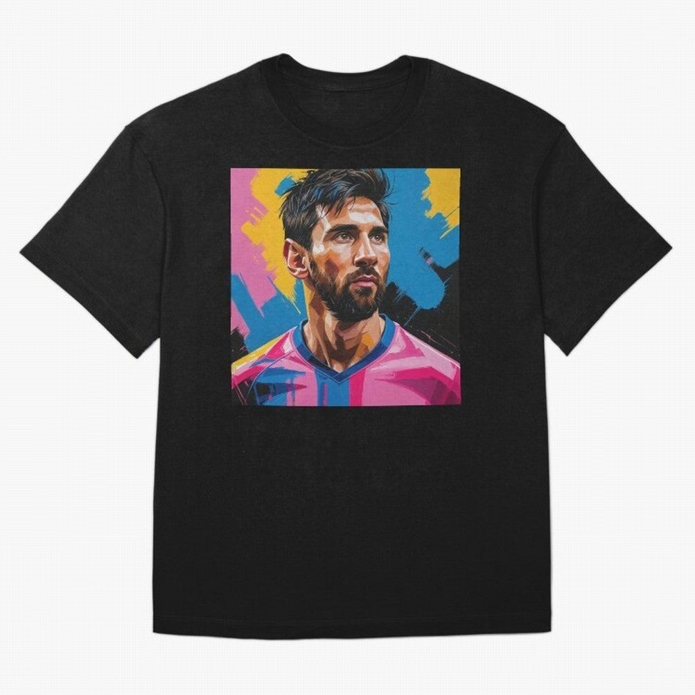 Vibrant Artistic Digital Painting Portrait of Lionel Messi (GOAT) Classic T-Shirt Feel the Roar of Match Day Hype around FIFA World Cup 2026 USA Canada Mexico, Messi, Brazil, Portugal and Argentina, Game Day Rituals, Football Legends, Country Pride