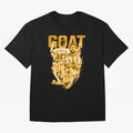 GOLD GOAT Lionel Messi watercolor illustration Oversized T-Shirt Show Support during Match Day Hype around FIFA World Cup 2026 USA Canada Mexico, Haaland, Argentina and Brazil, Worldwide Fan Energy, Dramatic Goals, Stadium Lights and Championship