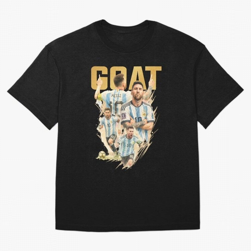GOAT Lionel Messi watercolor illustration Oversized T-Shirt Celebrate Fan Favorites in FIFA World Cup 2026 for Fans of CR7 and Messi and Germany, Bringing Goal Celebration Energy, Supporter Heritage, Football Icons and Worldwide Tournament Joy;