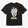 skills Lionel Messi watercolor illustration Classic T-Shirt Show Your Tournament Heart for FIFA World Cup 2026 Spirit, Inspired by Germany, Cristiano Ronaldo, Haaland and CR7, Championship Spirit, Famous Goals, Roaring Crowds and International