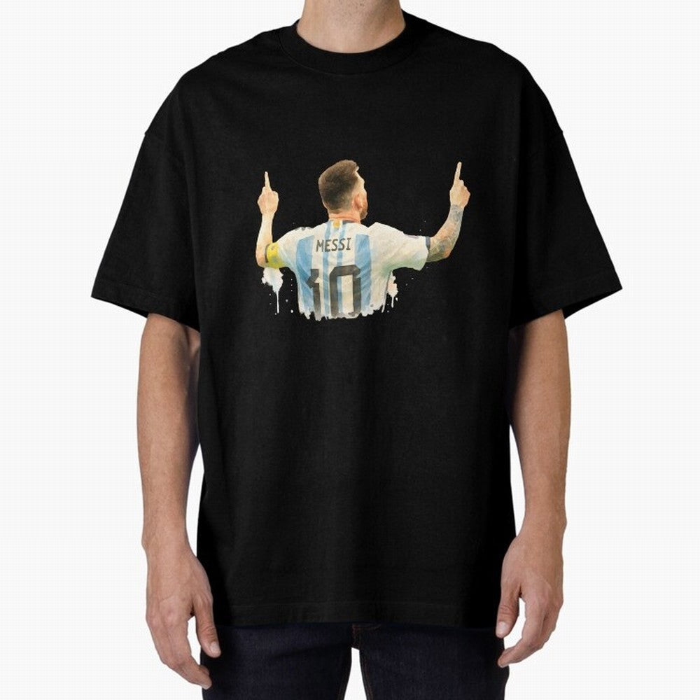 celebration Lionel Messi watercolor illustration Classic T-Shirt Celebrate Soccer Greatness during FIFA World Cup 2026 Featuring Neymar, Brazil, Portugal and Argentina Energy, Global Supporter Spirit, Legendary Goals, National Colors and Tournament