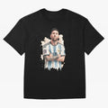 Lionel Messi watercolor illustration Classic T-Shirt Show Up for the Glory of Match Day Hype around FIFA World Cup 2026 USA Canada Mexico, Mbappe, England and Germany, Match Day Excitement, Supporter Culture, Golden Goals and Global Football