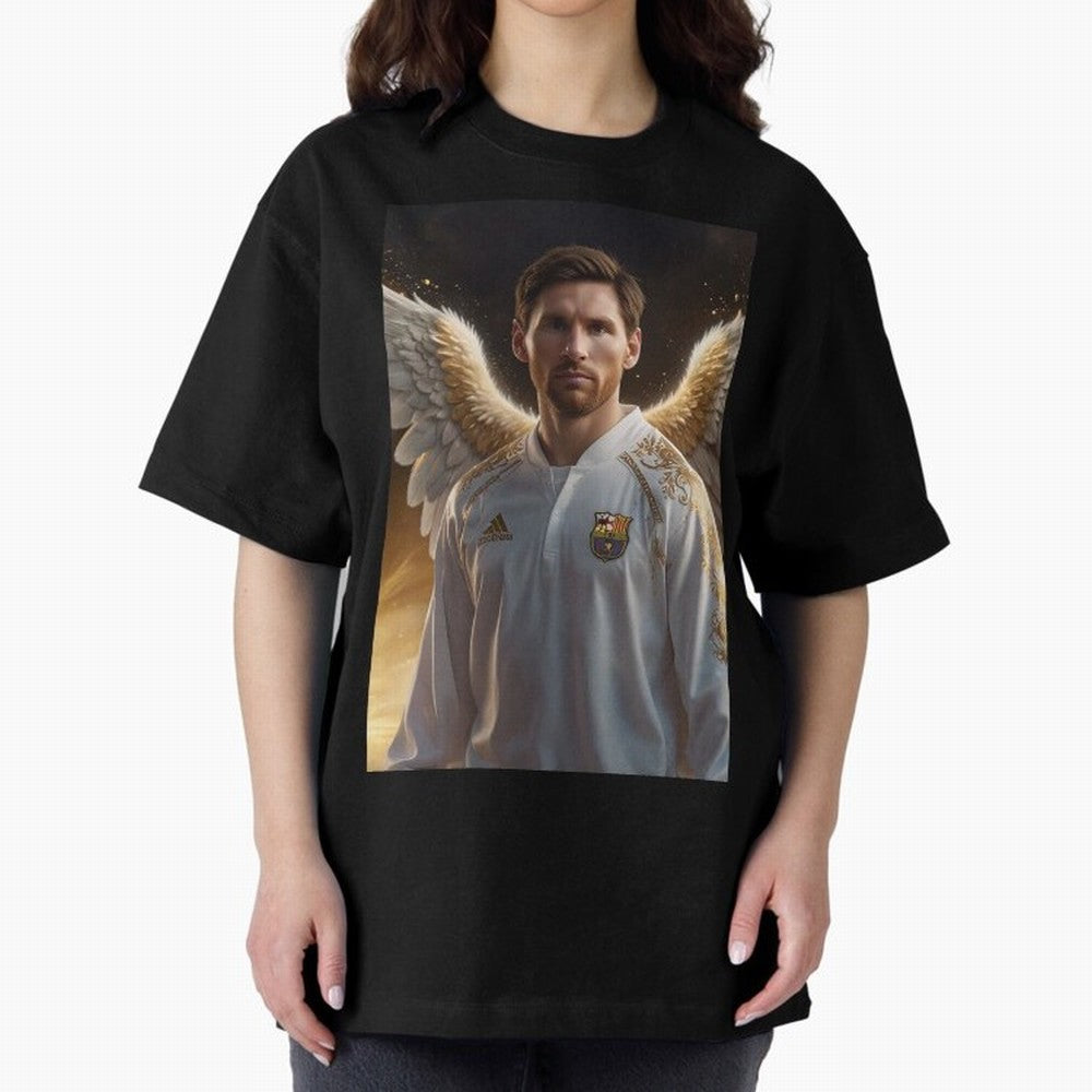 Lionel Messi An Ange Oversized T-Shirt Enjoy the Biggest Football Party of Global Football Passion for FIFA World Cup 2026 USA Canada Mexico, Inspired by Haaland, Argentina, Worldwide Fan Energy, Dramatic Goals, Stadium Lights and Championship