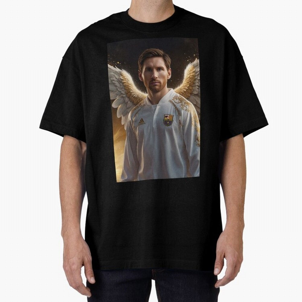 Lionel Messi An Ange Oversized T-Shirt Enjoy the Biggest Football Party of Global Football Passion for FIFA World Cup 2026 USA Canada Mexico, Inspired by Haaland, Argentina, Worldwide Fan Energy, Dramatic Goals, Stadium Lights and Championship