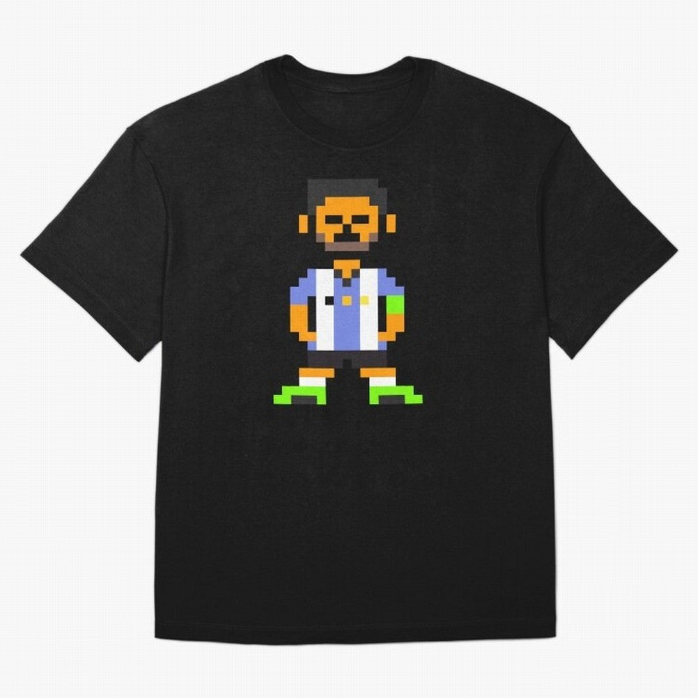 Pixel Pose Messi Oversized T-Shirt Fuel Your Fan Pride for FIFA World Cup 2026 USA Canada Mexico Featuring Mbappe and Neymar, Argentina Energy, Worldwide Fan Energy, Dramatic Goals, Stadium Lights and Championship Celebrations; Ideal for Passionate