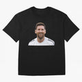 Lionel Messi smiling Oversized T-Shirt Bring Home FIFA World Cup 2026 USA Canada Mexico Driven by Haaland and Mbappe, Netherlands Energy, Sports Nostalgia, International Competition, Famous Players and Unforgettable Victories; Ideal for Passionate