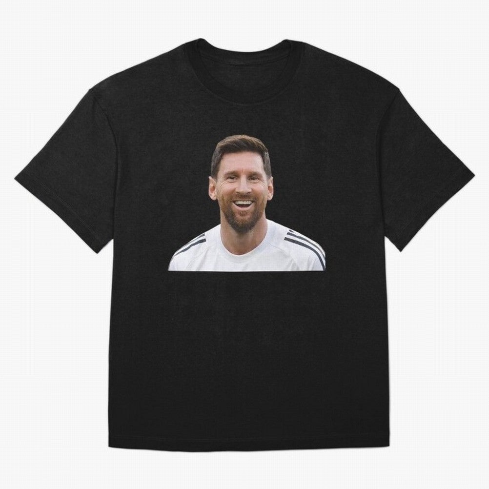 Lionel Messi smiling Oversized T-Shirt Bring Home FIFA World Cup 2026 USA Canada Mexico Driven by Haaland and Mbappe, Netherlands Energy, Sports Nostalgia, International Competition, Famous Players and Unforgettable Victories; Ideal for Passionate