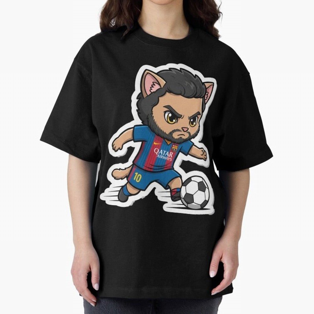 Fcb - Fc Barcelona | Cute Cat Messi with Jersey Barcelona Classic T-Shirt Bring Match Day Fire to the FIFA World Cup 2026 Journey through Neymar Highlights, Argentina and Brazil Pride, Stadium Memories, Football Loyalty, International Chants and