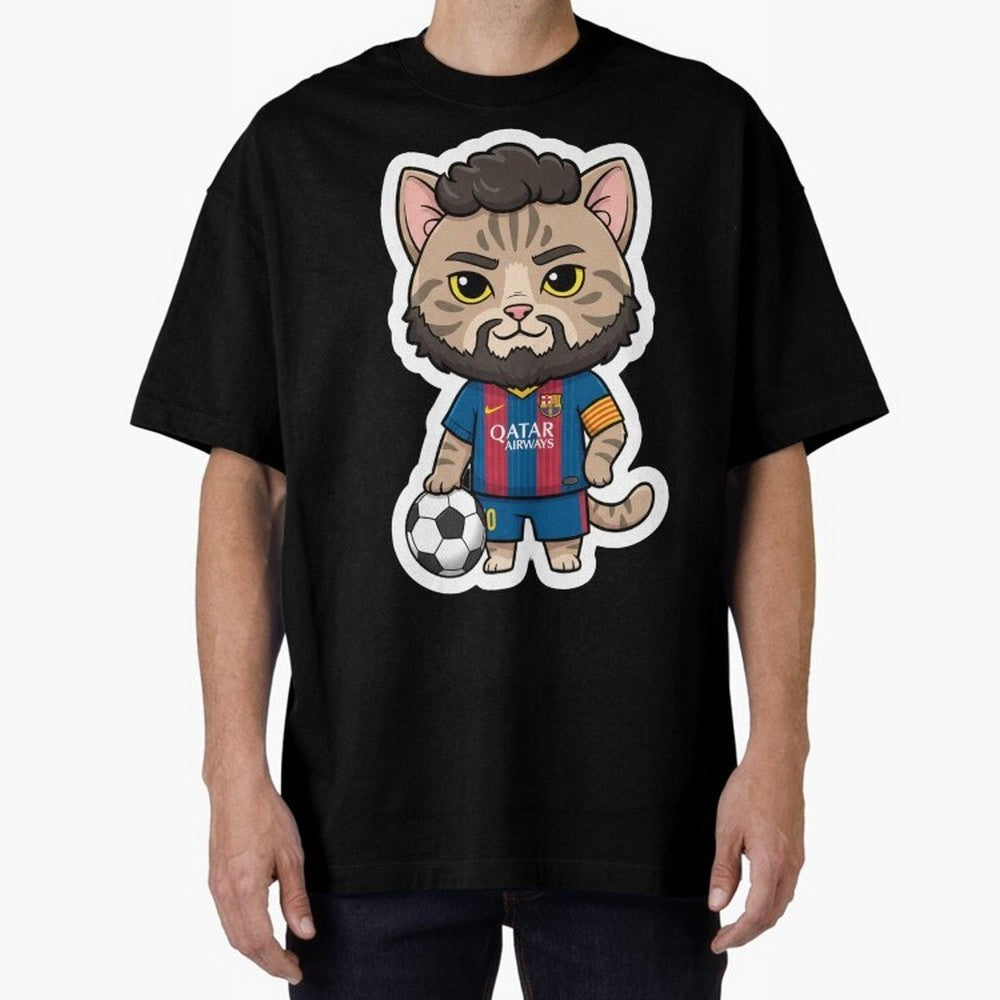 Fcb - Fc Barcelona | Cute Cat Messi with Jersey Barcelona Classic T-Shirt Showcase FIFA World Cup 2026 Spirit, Celebrating Germany, Neymar, Tournament Hype, Historic Matchups, Family Viewing Parties and Global Sports Pride; Ideal for Passionate
