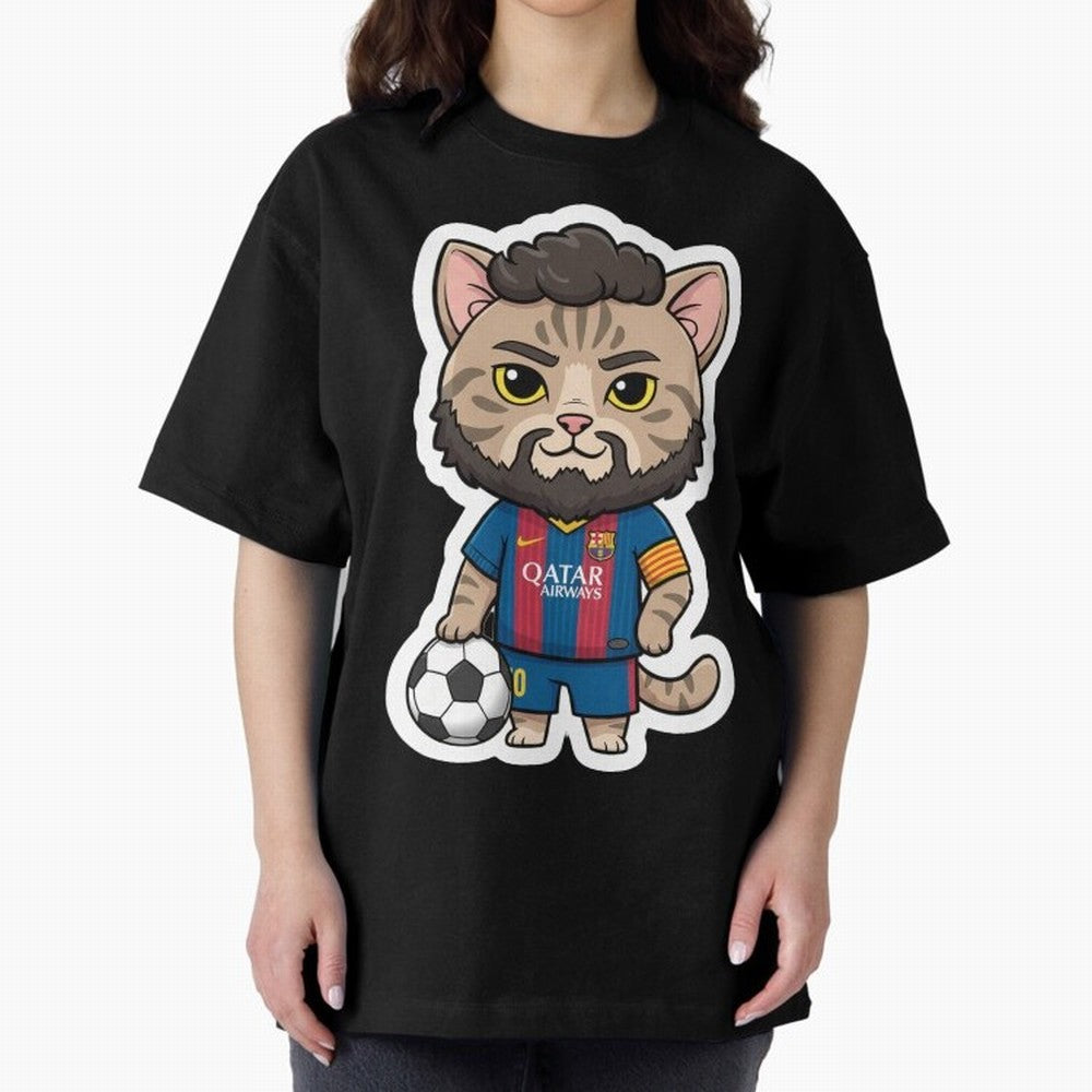 Fcb - Fc Barcelona | Cute Cat Messi with Jersey Barcelona Classic T-Shirt Showcase FIFA World Cup 2026 Spirit, Celebrating Germany, Neymar, Tournament Hype, Historic Matchups, Family Viewing Parties and Global Sports Pride; Ideal for Passionate