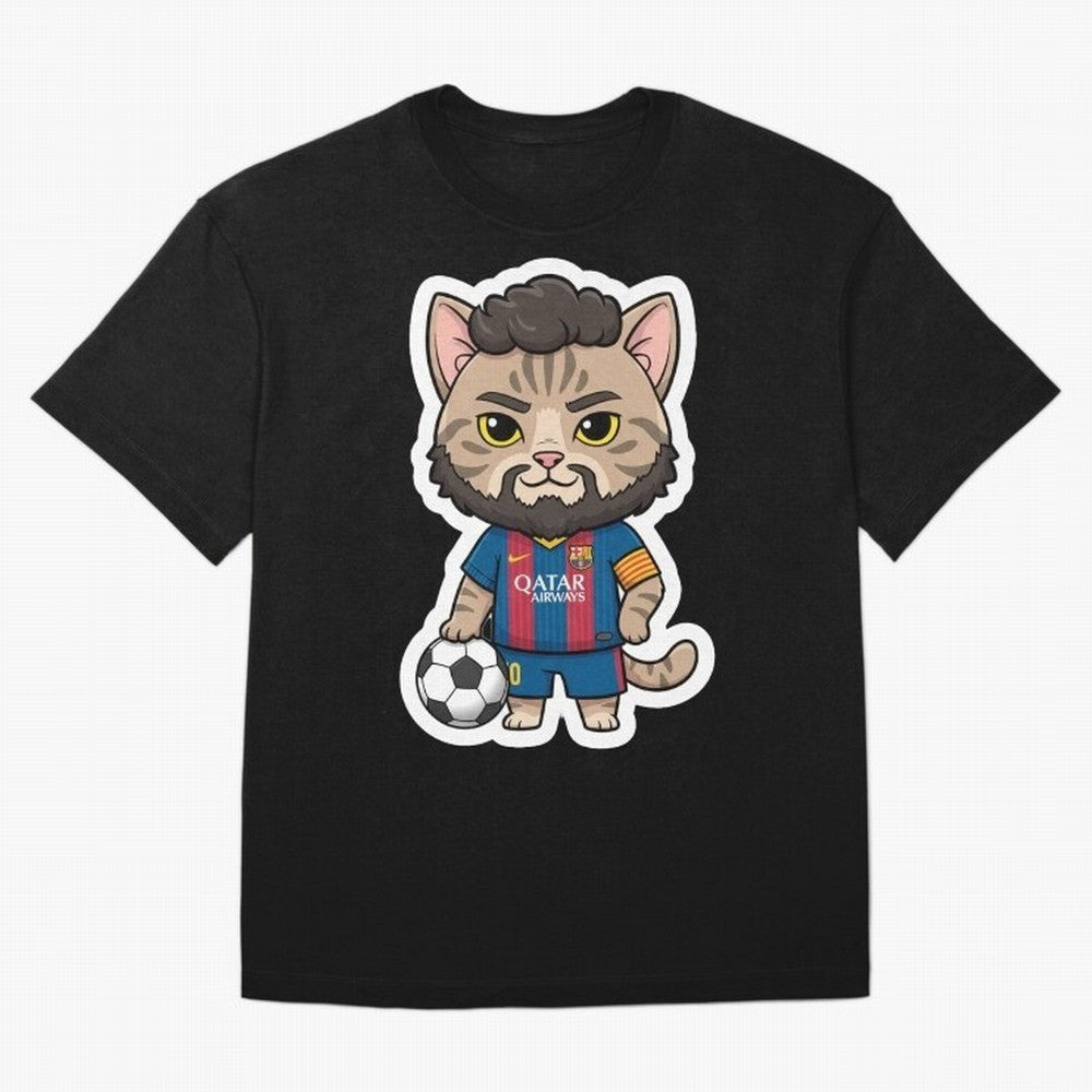 Fcb - Fc Barcelona | Cute Cat Messi with Jersey Barcelona Classic T-Shirt Showcase FIFA World Cup 2026 Spirit, Celebrating Germany, Neymar, Tournament Hype, Historic Matchups, Family Viewing Parties and Global Sports Pride; Ideal for Passionate