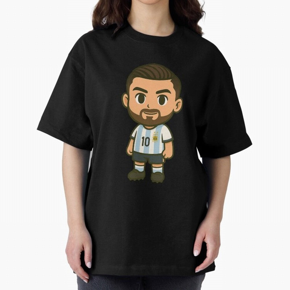 Lionel Messi Cartoon Art Argentina Classic T-Shirt Join Supporters Worldwide for FIFA World Cup 2026 Group Stage for Fans of CR7 and Messi and Netherlands, Bringing Football History, Final Match Energy, Crowd Noise and Once in a Lifetime Moments;