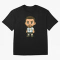 Lionel Messi Cartoon Art Argentina Classic T-Shirt Join Supporters Worldwide for FIFA World Cup 2026 Group Stage for Fans of CR7 and Messi and Netherlands, Bringing Football History, Final Match Energy, Crowd Noise and Once in a Lifetime Moments;