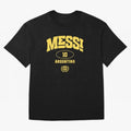 Messi 10: Yellow Text Soccer Legend T-shirt Active T-Shirt Follow FIFA World Cup 2026 USA Canada Mexico Connected to Messi, Spain Energy, Vintage Soccer Flavor, Modern Football Stars, National Flags and Final Night Emotion; Created for Match Day