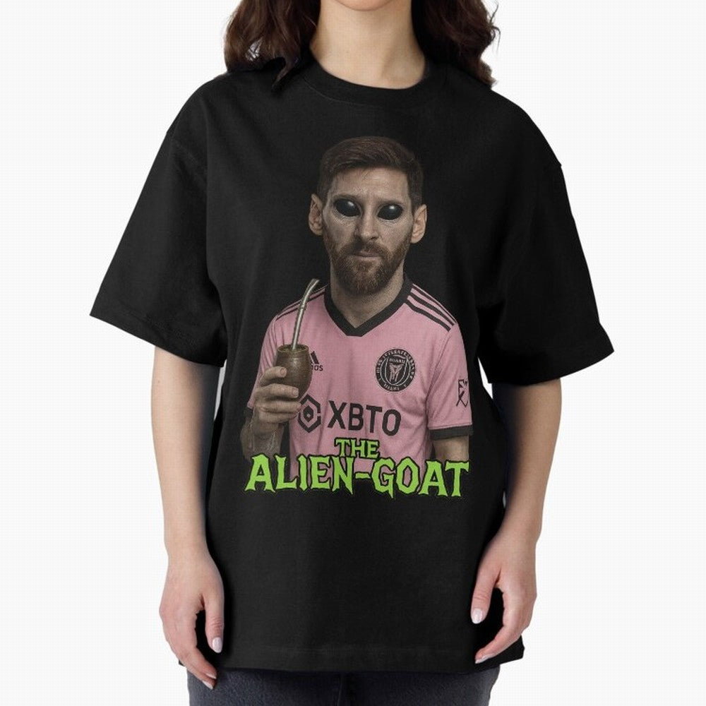 Messi Alien-GOAT: Extraterrestrial Fusion and Messi The Goat Inter Miami Jersey Classic T-Shirt Show Match Day Excitement for Match Day Hype around FIFA World Cup 2026 USA Canada Mexico, Haaland and Mbappe, Argentina, France and Brazil, Global