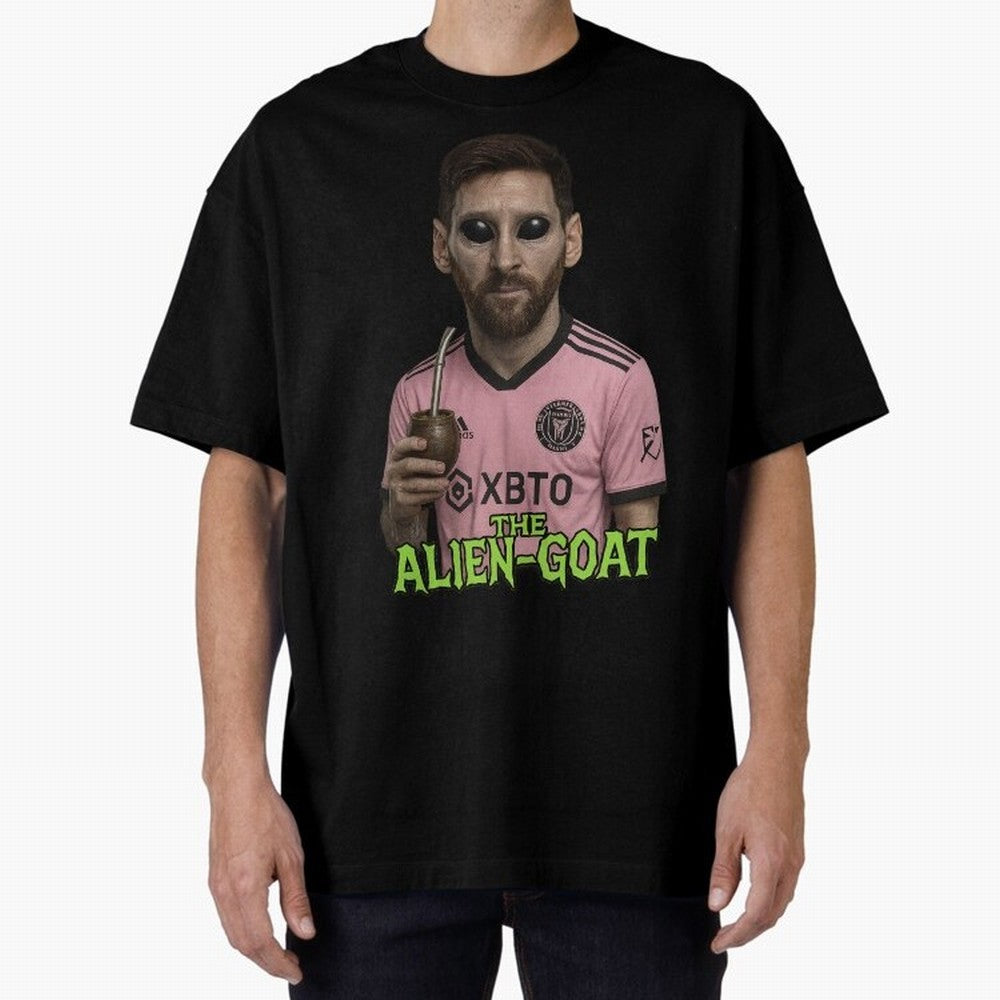 Messi Alien-GOAT: Extraterrestrial Fusion and Messi The Goat Inter Miami Jersey Classic T-Shirt Show Match Day Excitement for Match Day Hype around FIFA World Cup 2026 USA Canada Mexico, Haaland and Mbappe, Argentina, France and Brazil, Global