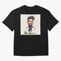 The Little Magician ¨C Caricature of Lionel Messi Oversized T-Shirt Carry the Colors and Pride of FIFA World Cup 2026 Group Stage Inspired by Cristiano Ronaldo, Haaland and CR7, England and Germany Energy, Football History, Final Match Energy,