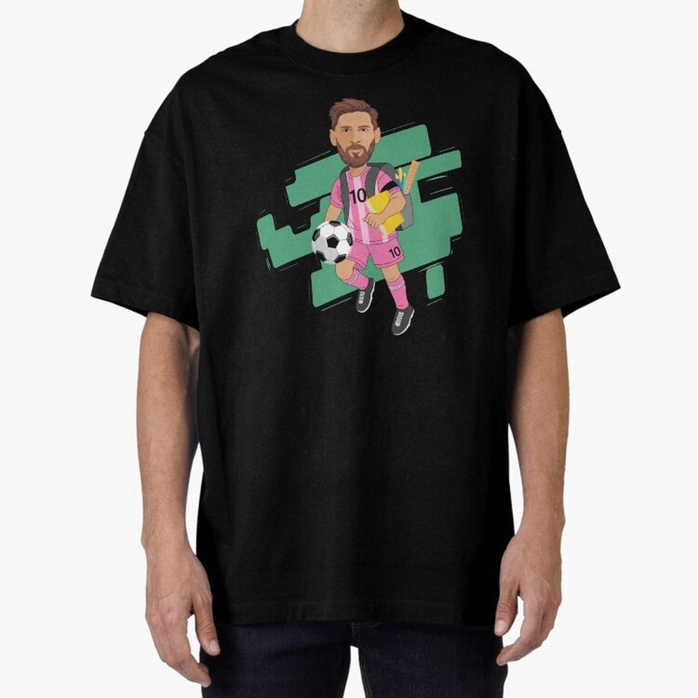 BACK TO SCHOOL - CARICATURE - LIONEL - MESSI - LEO Classic T-Shirt Remember the FIFA World Cup 2026 Journey through Messi, Neymar and Mbappe Highlights, Brazil, Portugal and Argentina Pride, Classic Soccer Heritage, Championship Pressure, Fan