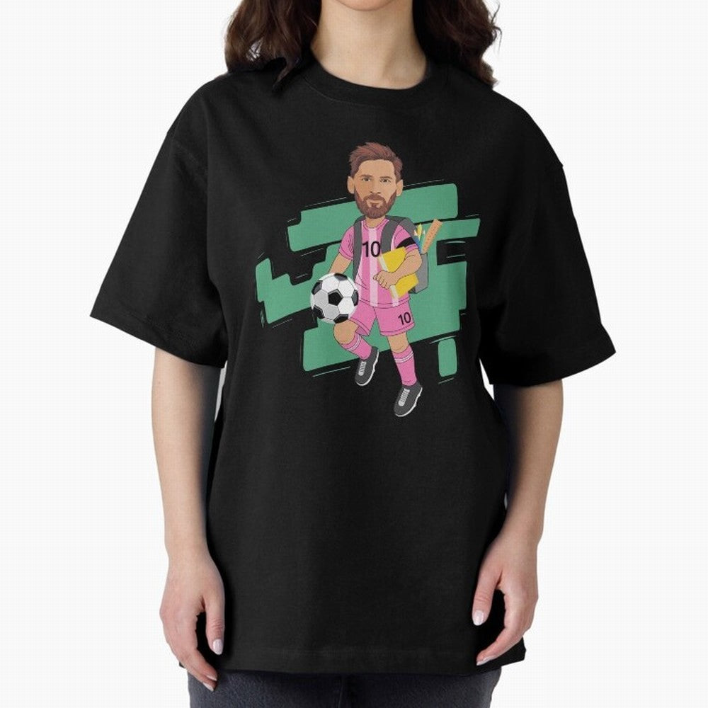 BACK TO SCHOOL - CARICATURE - LIONEL - MESSI - LEO Classic T-Shirt Remember the FIFA World Cup 2026 Journey through Messi, Neymar and Mbappe Highlights, Brazil, Portugal and Argentina Pride, Classic Soccer Heritage, Championship Pressure, Fan
